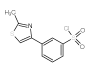 3-(2-METHYL-1,3-THIAZOL-4-YL)BENZENESULFONYL CHLORIDE Structure