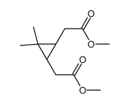 methyl 2-[(1R,3S)-3-(2-methoxy-2-oxoethyl)-2,2-dimethylcyclopropyl]acetate Structure