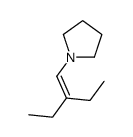 1-(2-Ethyl-1-butenyl)pyrrolidine Structure