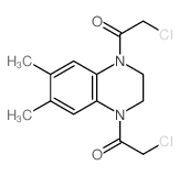 Quinoxaline,1,4-bis(chloroacetyl)-1,2,3,4-tetrahydro-6,7-dimethyl- (7CI,8CI,9CI) structure