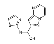 Pyrazolo[1,5-a]pyrimidine-2-carboxamide, N-2-thiazolyl- (9CI)结构式