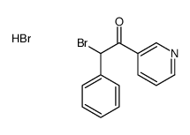 2-bromo-2-phenyl-1-pyridin-3-ylethanone,hydrobromide Structure