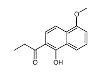 1-Hydroxy-5-methoxy-2-propionylnaphthalin结构式