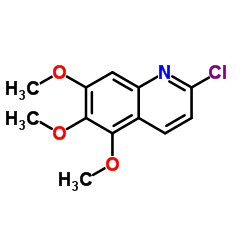 2-Chloro-5,6,7-trimethoxyquinoline结构式