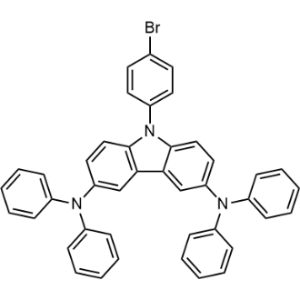 9-(4-Bromophenyl)-N3,N3,N6,N6-tetraphenyl-9H-carbazole-3,6-diamine Structure