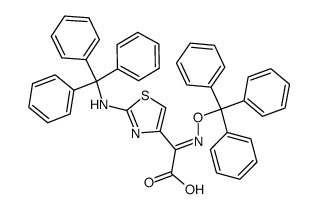 (E)-α-[(Triphenylmethoxy)imino]-2-[(triphenylmethyl)amino]-4-thiazoleacetic Acid结构式