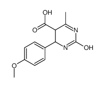 1,2,5,6-TETRAHYDRO-6-(4-METHOXYPHENYL)-4-METHYL-2-OXO-5-PYRIMIDINECARBOXYLIC ACID Structure