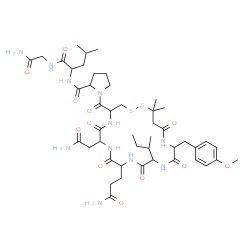 oxytocin, 1-desaminopenicillamyl-MeO-Tyr(2)-结构式