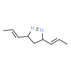 3H-Pyrazole,4,5-dihydro-3,5-di-1-propenyl- (9CI) structure