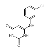 2,4(1H,3H)-Pyrimidinedione,6-[(3-chlorophenyl)amino]-结构式