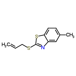 Benzothiazole, 5-methyl-2-(2-propenylthio)- (9CI)结构式