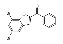 (5,7-DIBROMO-1-BENZOFURAN-2-YL)(PHENYL)METHANONE Structure