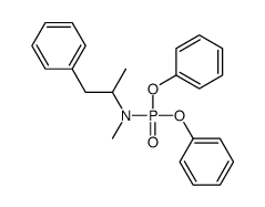 N-Methyl-N-(α-methylphenethyl)aminophosphonic acid diphenyl ester Structure