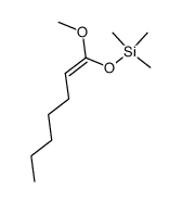 Z-methoxy-1 trimethylsiloxy-1 heptene-1 Structure