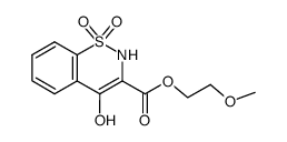 2-methoxyethyl 4-hydroxy-2H-1,2-benzothiazine-3-carboxylate 1,1-dioxide Structure