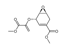 methyl (1β,5α,6β)-5-[[1-(methoxycarbonyl)ethenyl]oxy]-7-oxabicyclo[4.1.0]hept-3-ene-3-carboxylate Structure