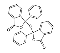 bis-(3-oxo-1-phenyl-phthalan-1-yl)-sulfide Structure