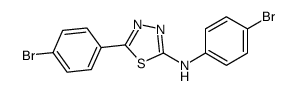 N,5-bis(4-bromophenyl)-1,3,4-thiadiazol-2-amine Structure