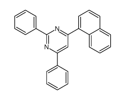 4-naphthalen-1-yl-2,6-diphenylpyrimidine结构式