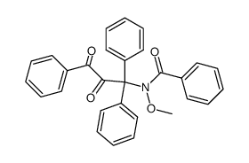 N-(2,3-dioxo-1,1,3-triphenyl-propyl)-N-methoxy-benzamide Structure