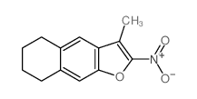 2-Nitro-3-methyl-5,6,7,8-tetrahydronaphtho(2,3-b)furan结构式