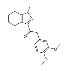 2-(3,4-dimethoxyphenyl)-1-(1-methyl-4,5,6,7-tetrahydro-1H-indazol-3-yl)ethan-1-one Structure