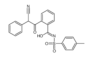 2-(2-cyano-2-phenylacetyl)-N-(4-methylphenyl)sulfonylbenzamide Structure