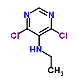 4,6-二氯-N-乙基嘧啶-5-胺结构式