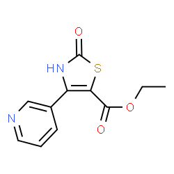 2-OXO-4-PYRIDIN-3-YL-2,3-DIHYDRO-THIAZOLE-5-CARBOXYLIC ACID ETHYL ESTER结构式