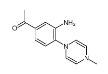 1-[3-氨基-4-(4-甲基-4H-吡嗪-1-基)-苯基]-乙酮结构式