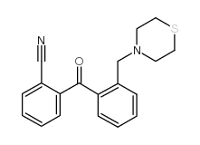 2-CYANO-2'-THIOMORPHOLINOMETHYL BENZOPHENONE Structure