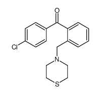 4'-CHLORO-2-THIOMORPHOLINOMETHYL BENZOPHENONE Structure