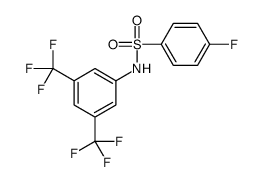 N-[3,5-Bis(trifluoromethyl)phenyl]-4-fluorobenzenesulfonamide Structure