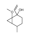 5-ethenyl-6-methoxy-2-methylbicyclo[4.1.0]heptan-5-ol Structure