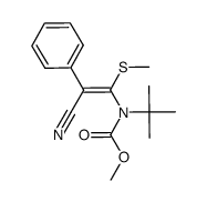 methyl N-tert-butyl N-((2-cyano 1-methylthio 2-phenyl) vinyl) carbamate (Z) Structure