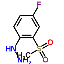 4-Fluoro-2-(methylsulphonyl)phenylhydrazine Structure