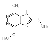 2-methoxy-5-methyl-8-methylsulfanyl-3,4,7,9-tetrazabicyclo[4.3.0]nona-1,3,5,7-tetraene结构式