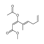 methyl 3-acetyloxy-4-methylocta-2,4,7-trienoate结构式