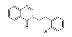 3-[2-(2-bromophenyl)ethyl]quinazolin-4-one结构式