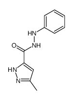 3(5)-methyl-1H-pyrazole-5(3)-carboxylic acid N'-phenylhydrazide结构式