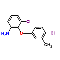 3-Chloro-2-(4-chloro-3-methylphenoxy)aniline Structure