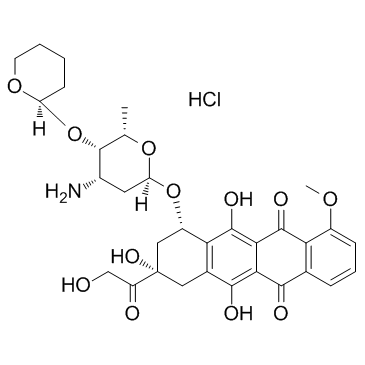 吡柔比星盐酸盐结构式