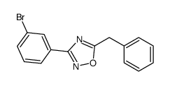 5-benzyl-3-(3-bromophenyl)-1,2,4-oxadiazole Structure