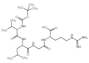 Boc-Val-Leu-Gly-Arg-OH structure