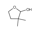 2-Hydroxy-3,3-dimethyltetrahydrofuran Structure