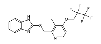 2-[[3-methyl-4-(2,2,3,3,3-pentafluoropropoxy)-pyridin-2-yl]methylthio]benzimidazole Structure