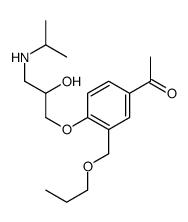 1-[4-[2-hydroxy-3-(propan-2-ylamino)propoxy]-3-(propoxymethyl)phenyl]ethanone Structure