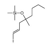 (1-iodo-4-methyloct-1-en-4-yl)oxy-trimethylsilane Structure