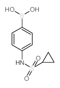 (4-(Cyclopropanesulfonamido)phenyl)boronic acid structure