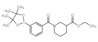 Ethyl 1-(3-(4,4,5,5-tetramethyl-1,3,2-dioxaborolan-2-yl)benzoyl)piperidine-3-carboxylate picture